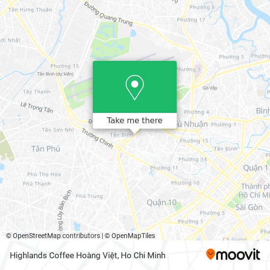 Highlands Coffee Hoàng Việt map