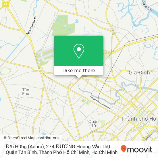 Đại Hưng (Acura), 274 ĐƯỜNG Hoàng Văn Thụ Quận Tân Bình, Thành Phố Hồ Chí Minh map