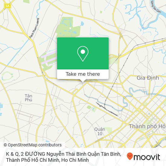 K & Q, 2 ĐƯỜNG Nguyễn Thái Bình Quận Tân Bình, Thành Phố Hồ Chí Minh map