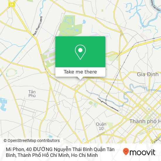 Mi Phon, 40 ĐƯỜNG Nguyễn Thái Bình Quận Tân Bình, Thành Phố Hồ Chí Minh map