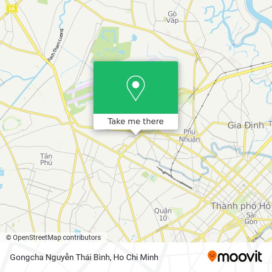 Gongcha Nguyễn Thái Bình map