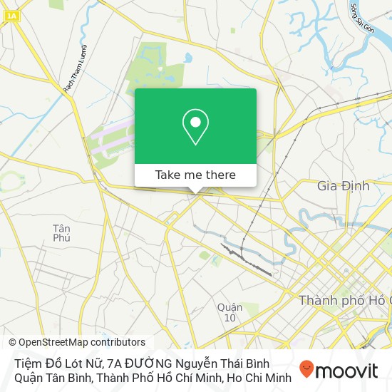 Tiệm Đồ Lót Nữ, 7A ĐƯỜNG Nguyễn Thái Bình Quận Tân Bình, Thành Phố Hồ Chí Minh map