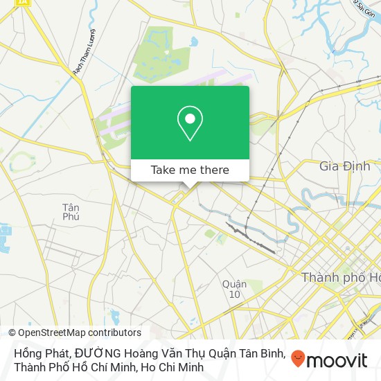 Hồng Phát, ĐƯỜNG Hoàng Văn Thụ Quận Tân Bình, Thành Phố Hồ Chí Minh map