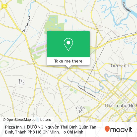 Pizza Inn, 1 ĐƯỜNG Nguyễn Thái Bình Quận Tân Bình, Thành Phố Hồ Chí Minh map