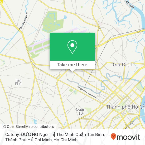 Catchy, ĐƯỜNG Ngô Thị Thu Minh Quận Tân Bình, Thành Phố Hồ Chí Minh map