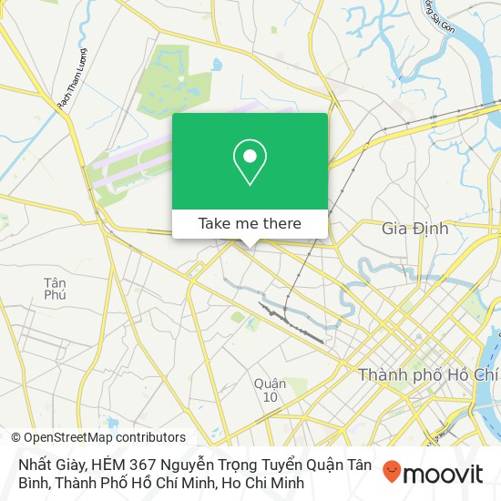 Nhất Giày, HẺM 367 Nguyễn Trọng Tuyển Quận Tân Bình, Thành Phố Hồ Chí Minh map