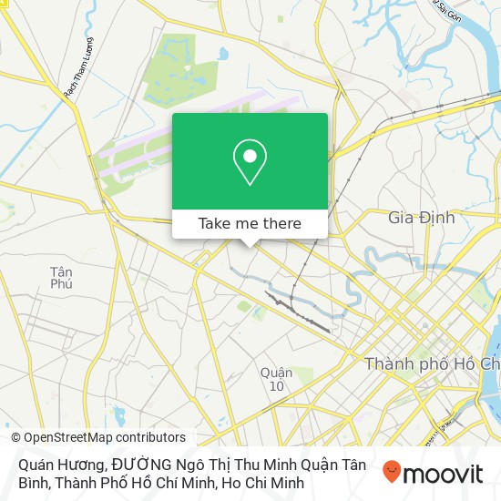 Quán Hương, ĐƯỜNG Ngô Thị Thu Minh Quận Tân Bình, Thành Phố Hồ Chí Minh map