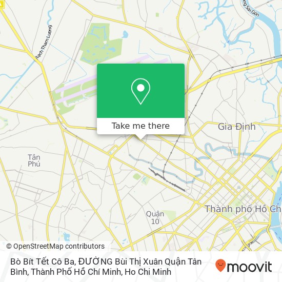 Bò Bít Tết Cô Ba, ĐƯỜNG Bùi Thị Xuân Quận Tân Bình, Thành Phố Hồ Chí Minh map