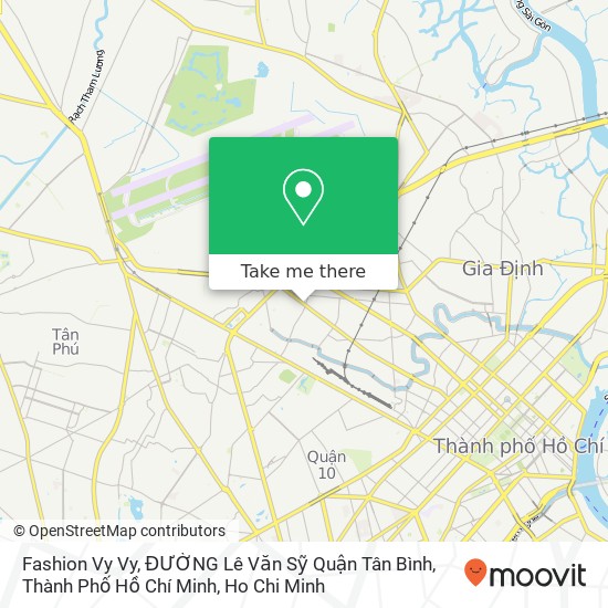 Fashion Vy Vy, ĐƯỜNG Lê Văn Sỹ Quận Tân Bình, Thành Phố Hồ Chí Minh map