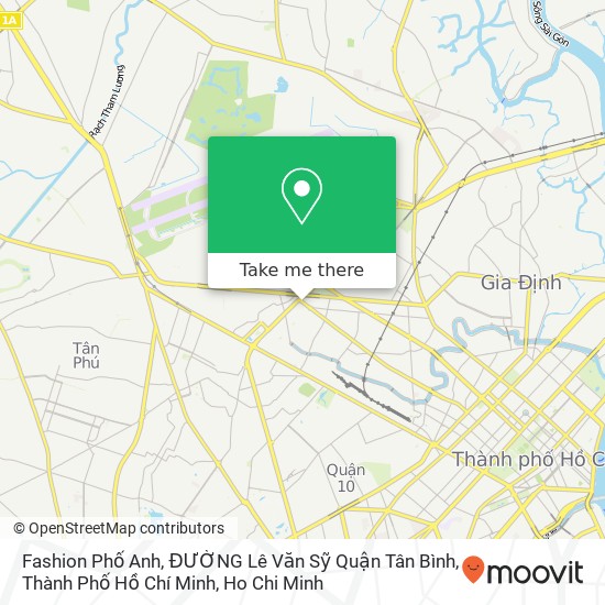 Fashion Phố Anh, ĐƯỜNG Lê Văn Sỹ Quận Tân Bình, Thành Phố Hồ Chí Minh map