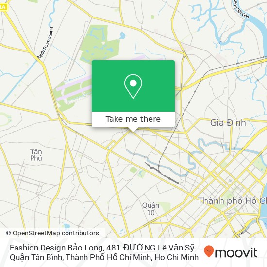 Fashion Design Bảo Long, 481 ĐƯỜNG Lê Văn Sỹ Quận Tân Bình, Thành Phố Hồ Chí Minh map