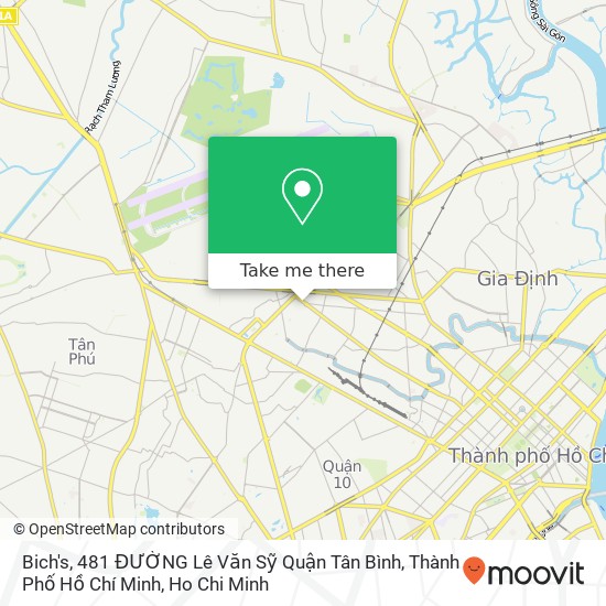 Bich's, 481 ĐƯỜNG Lê Văn Sỹ Quận Tân Bình, Thành Phố Hồ Chí Minh map