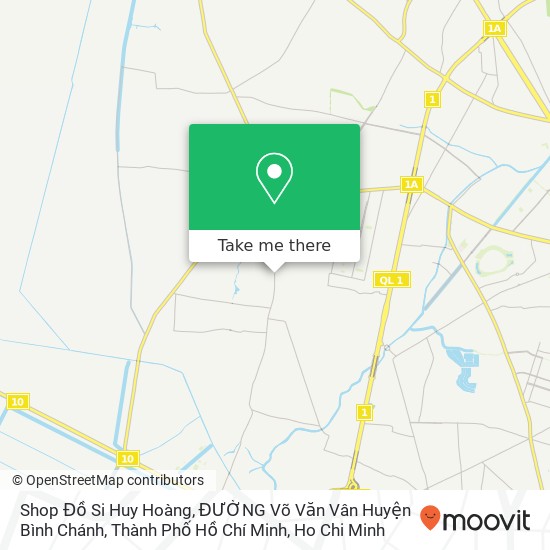 Shop Đồ Si Huy Hoàng, ĐƯỜNG Võ Văn Vân Huyện Bình Chánh, Thành Phố Hồ Chí Minh map