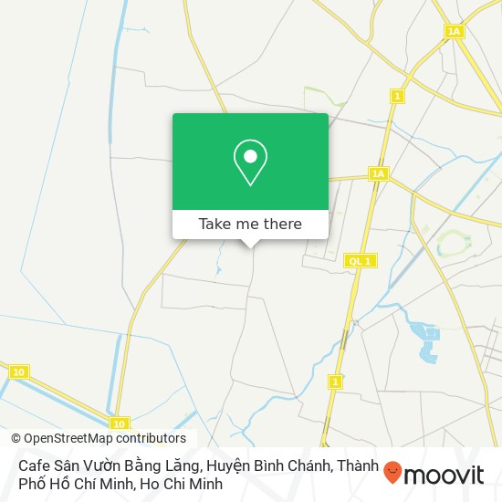Cafe Sân Vườn Bằng Lăng, Huyện Bình Chánh, Thành Phố Hồ Chí Minh map