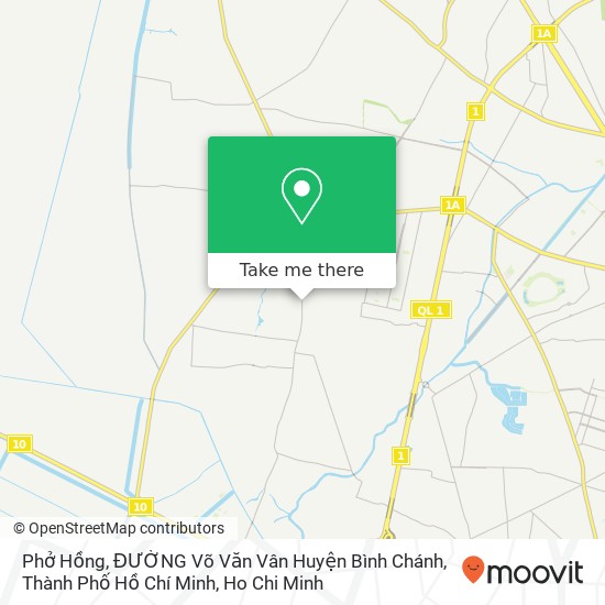 Phở Hồng, ĐƯỜNG Võ Văn Vân Huyện Bình Chánh, Thành Phố Hồ Chí Minh map