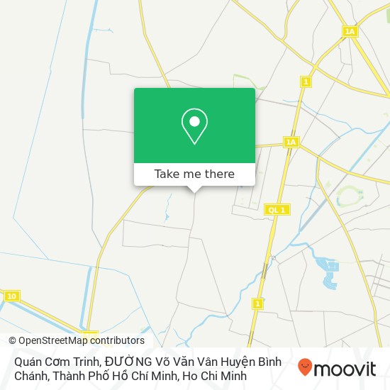 Quán Cơm Trinh, ĐƯỜNG Võ Văn Vân Huyện Bình Chánh, Thành Phố Hồ Chí Minh map