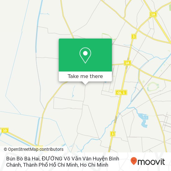 Bún Bò Bà Hai, ĐƯỜNG Võ Văn Vân Huyện Bình Chánh, Thành Phố Hồ Chí Minh map