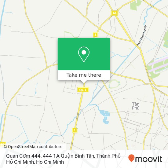 Quán Cơm 444, 444 1A Quận Bình Tân, Thành Phố Hồ Chí Minh map