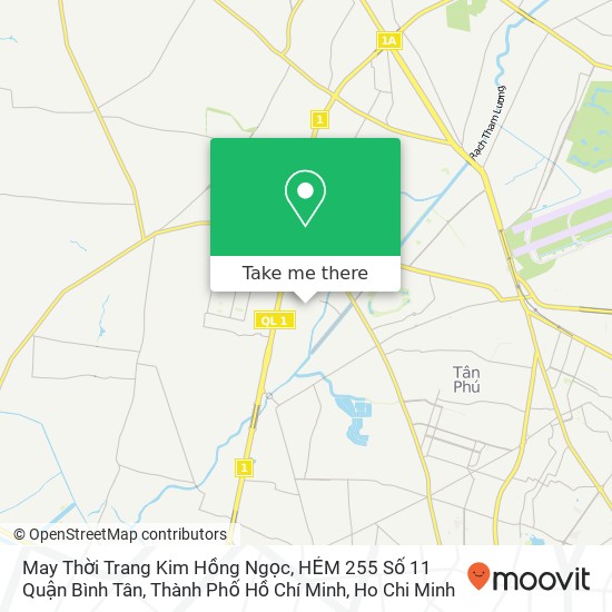 May Thời Trang Kim Hồng Ngọc, HẺM 255 Số 11 Quận Bình Tân, Thành Phố Hồ Chí Minh map