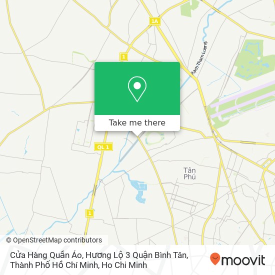 Cửa Hàng Quần Áo, Hương Lộ 3 Quận Bình Tân, Thành Phố Hồ Chí Minh map