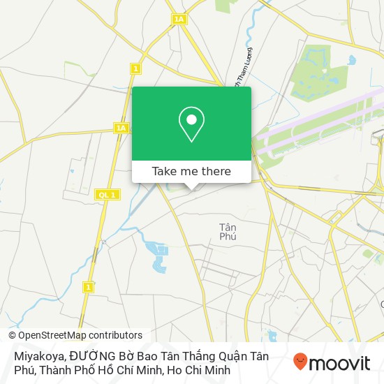 Miyakoya, ĐƯỜNG Bờ Bao Tân Thắng Quận Tân Phú, Thành Phố Hồ Chí Minh map