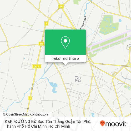 K&K, ĐƯỜNG Bờ Bao Tân Thắng Quận Tân Phú, Thành Phố Hồ Chí Minh map