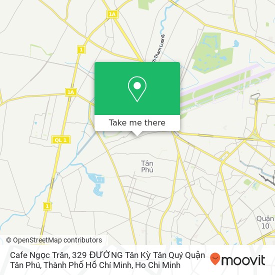 Cafe Ngọc Trân, 329 ĐƯỜNG Tân Kỳ Tân Quý Quận Tân Phú, Thành Phố Hồ Chí Minh map