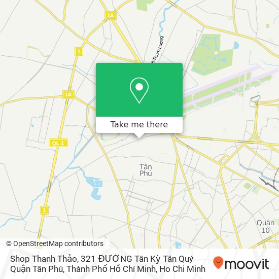 Shop Thanh Thảo, 321 ĐƯỜNG Tân Kỳ Tân Quý Quận Tân Phú, Thành Phố Hồ Chí Minh map
