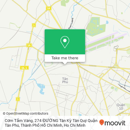 Cơm Tấm Vàng, 274 ĐƯỜNG Tân Kỳ Tân Quý Quận Tân Phú, Thành Phố Hồ Chí Minh map