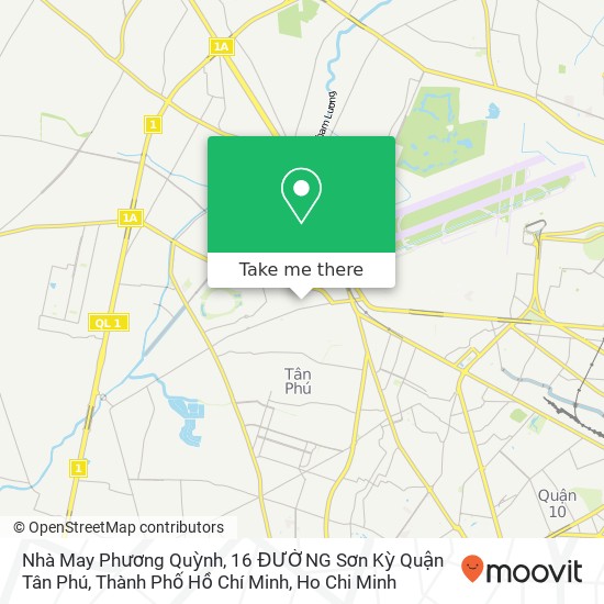 Nhà May Phương Quỳnh, 16 ĐƯỜNG Sơn Kỳ Quận Tân Phú, Thành Phố Hồ Chí Minh map