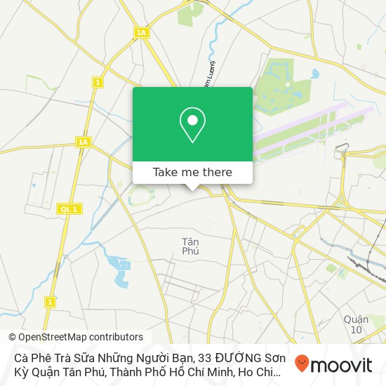 Cà Phê Trà Sữa Những Người Bạn, 33 ĐƯỜNG Sơn Kỳ Quận Tân Phú, Thành Phố Hồ Chí Minh map