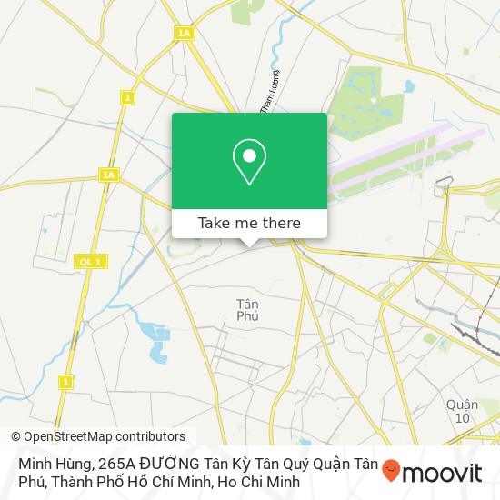 Minh Hùng, 265A ĐƯỜNG Tân Kỳ Tân Quý Quận Tân Phú, Thành Phố Hồ Chí Minh map