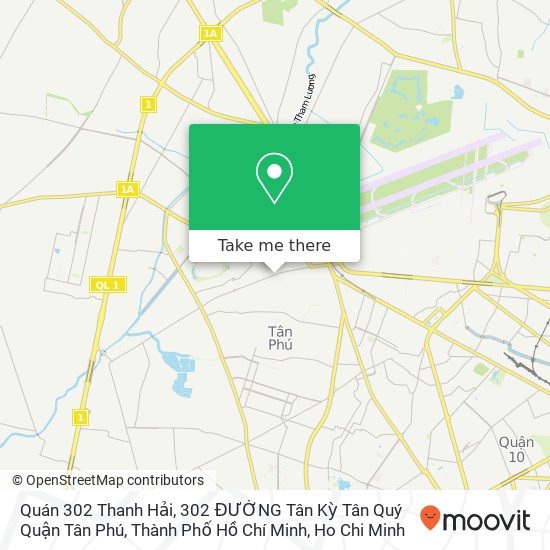 Quán 302 Thanh Hải, 302 ĐƯỜNG Tân Kỳ Tân Quý Quận Tân Phú, Thành Phố Hồ Chí Minh map