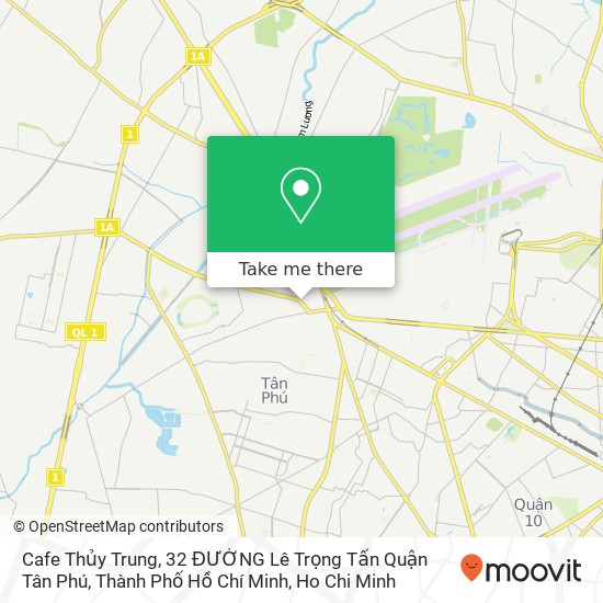 Cafe Thủy Trung, 32 ĐƯỜNG Lê Trọng Tấn Quận Tân Phú, Thành Phố Hồ Chí Minh map