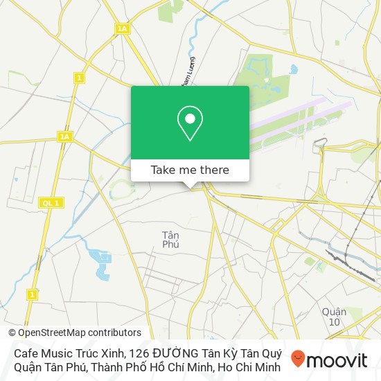 Cafe Music Trúc Xinh, 126 ĐƯỜNG Tân Kỳ Tân Quý Quận Tân Phú, Thành Phố Hồ Chí Minh map