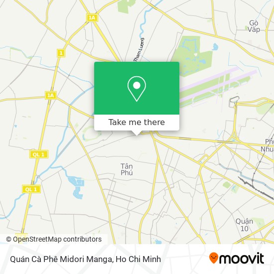 Quán Cà Phê Midori Manga map