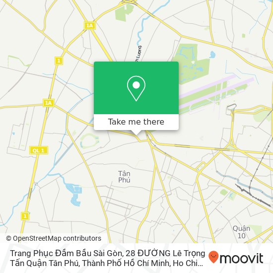 Trang Phục Đầm Bầu Sài Gòn, 28 ĐƯỜNG Lê Trọng Tấn Quận Tân Phú, Thành Phố Hồ Chí Minh map