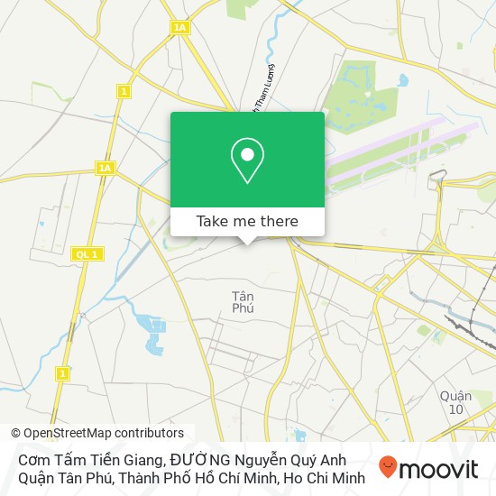 Cơm Tấm Tiền Giang, ĐƯỜNG Nguyễn Quý Anh Quận Tân Phú, Thành Phố Hồ Chí Minh map