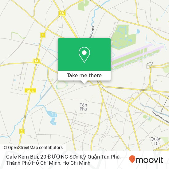 Cafe Kem Bụi, 20 ĐƯỜNG Sơn Kỳ Quận Tân Phú, Thành Phố Hồ Chí Minh map