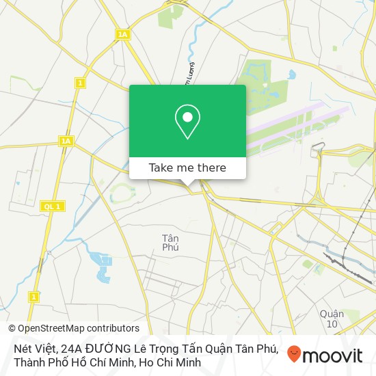 Nét Việt, 24A ĐƯỜNG Lê Trọng Tấn Quận Tân Phú, Thành Phố Hồ Chí Minh map