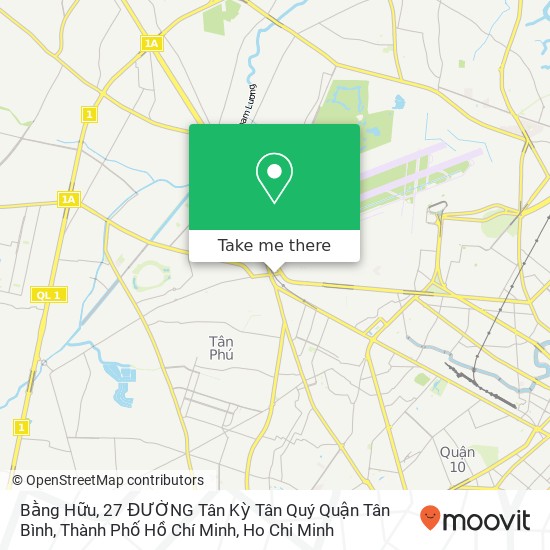 Bằng Hữu, 27 ĐƯỜNG Tân Kỳ Tân Quý Quận Tân Bình, Thành Phố Hồ Chí Minh map