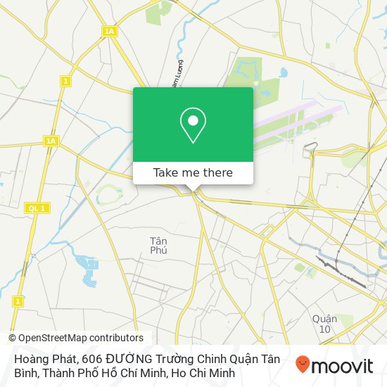 Hoàng Phát, 606 ĐƯỜNG Trường Chinh Quận Tân Bình, Thành Phố Hồ Chí Minh map