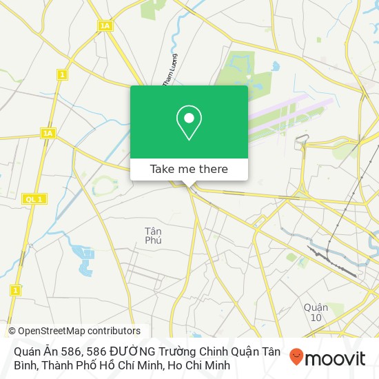 Quán Ăn 586, 586 ĐƯỜNG Trường Chinh Quận Tân Bình, Thành Phố Hồ Chí Minh map