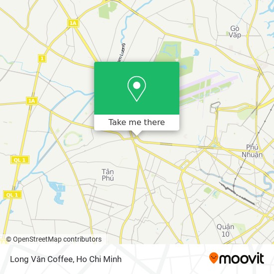 Long Vân Coffee map