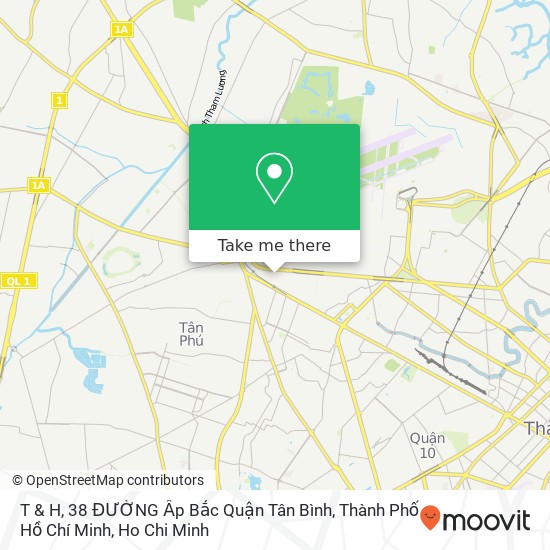 T & H, 38 ĐƯỜNG Ấp Bắc Quận Tân Bình, Thành Phố Hồ Chí Minh map