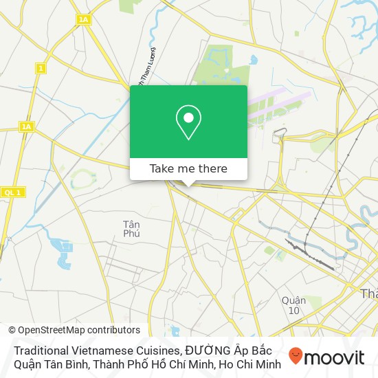 Traditional Vietnamese Cuisines, ĐƯỜNG Ấp Bắc Quận Tân Bình, Thành Phố Hồ Chí Minh map