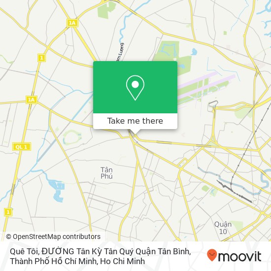 Quê Tôi, ĐƯỜNG Tân Kỳ Tân Quý Quận Tân Bình, Thành Phố Hồ Chí Minh map