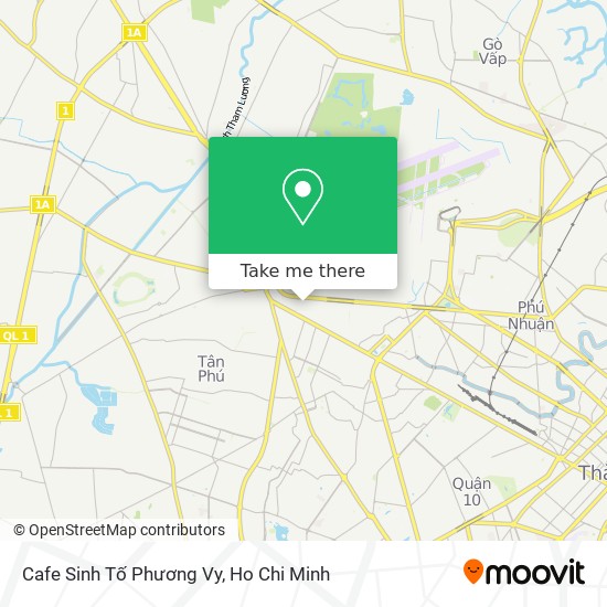 Cafe Sinh Tố Phương Vy map