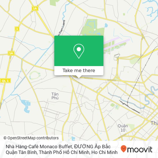 Nhà Hàng-Cafê Monaco Buffet, ĐƯỜNG Ấp Bắc Quận Tân Bình, Thành Phố Hồ Chí Minh map