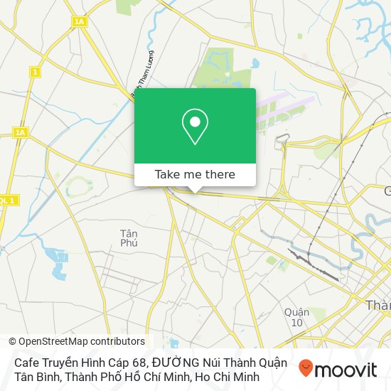 Cafe Truyền Hình Cáp 68, ĐƯỜNG Núi Thành Quận Tân Bình, Thành Phố Hồ Chí Minh map